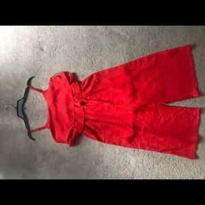 Cute red jumpsuit, fit for summer